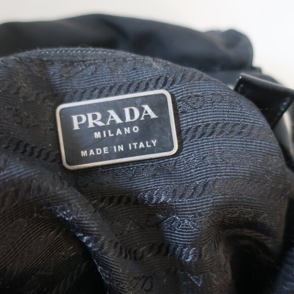 Womens Prada Milano 104 Black Nylon Shoulder Backpack Designer Handbag - Picture 11 of 14